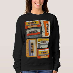 Camiseta Cassete Retro do Partido Tema 1980 do século Oiten