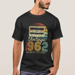 Camiseta Cassete Retro Vintage 1962 64º Aniversário 64