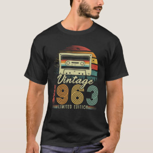 Camiseta Cassete Retrovisor De 60 Anos De Idade 1963 60O Na