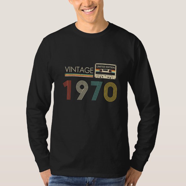 Camiseta Cassete Vintage 1970 (Frente)