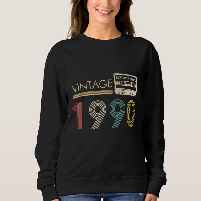 Camiseta Cassete Vintage 1990 (Frente)