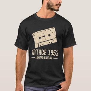 Camiseta Cassetes S 1952 Vintage - Design Birthda