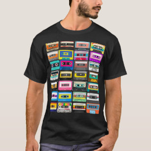 Camiseta Cassette Mitape Retro 1980s Music Vintage Gr 1990s