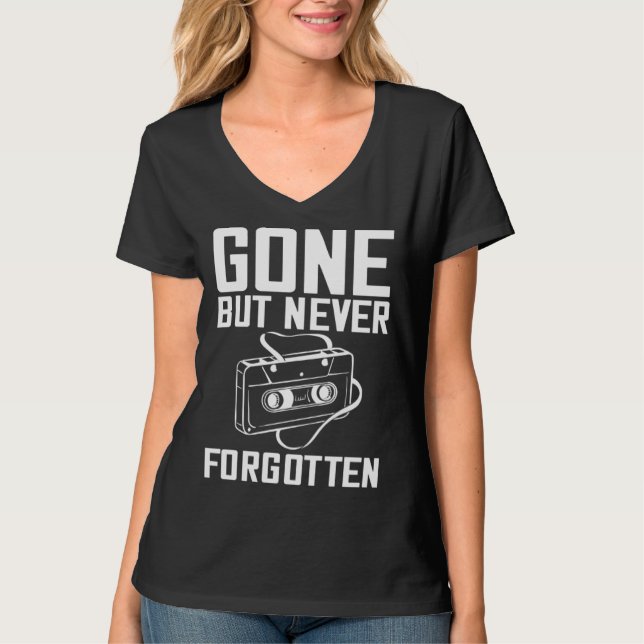 Camiseta Cassette Tape Music Player Recorder Mix Audio Coll (Frente)