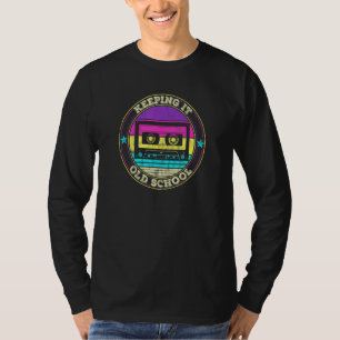 Camiseta Cassette Tape Music Retro 80s 90s Mantendo-o antig