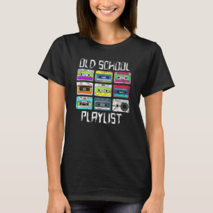 Camiseta Cassette Tape Music Retro 80s 90s Old School Playl
