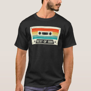 Camiseta Cassette Tape Vintage, 23 Anos, Melhor De 1999 23t