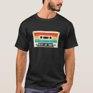 Camiseta Cassette Tape Vintage, 39 Anos, Melhor De 1983 39t