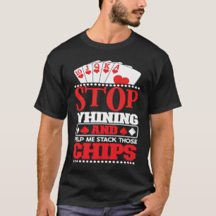 Camiseta Cassino de Pôquer Jogador de Pôquer Apostas Roleta
