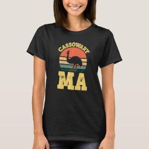 Camiseta Cassowary Mãe Lindos Cassowary Família Festa  