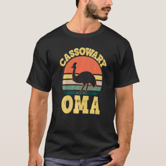 Camiseta Cassowary Oma Cassowary Fofo Família Festa  