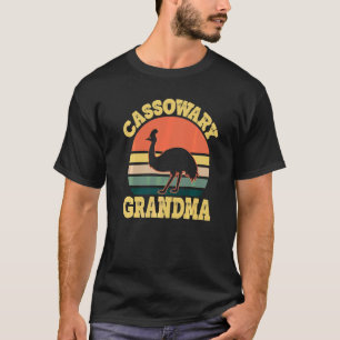 Camiseta Cassowary Vovó Cassowary Fofo Família Festa  