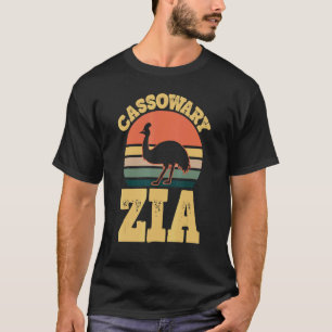 Camiseta Cassowary Zia Cute Family Party Italiano