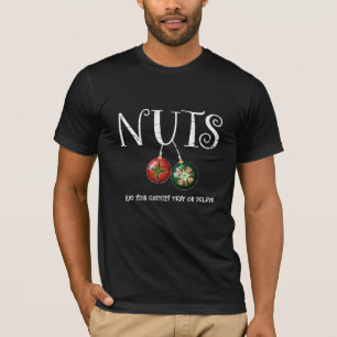 Camiseta Castanhas de Caju Pares Engraçados de Natal