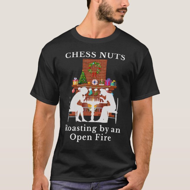 Camiseta Castanhas de Xadrez torrando menino (Frente)