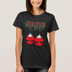 Camiseta Castanhas Loucos de Peito Festas de Natal Festas d