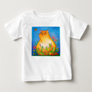 Camiseta Castanho-de-laranja na Natureza