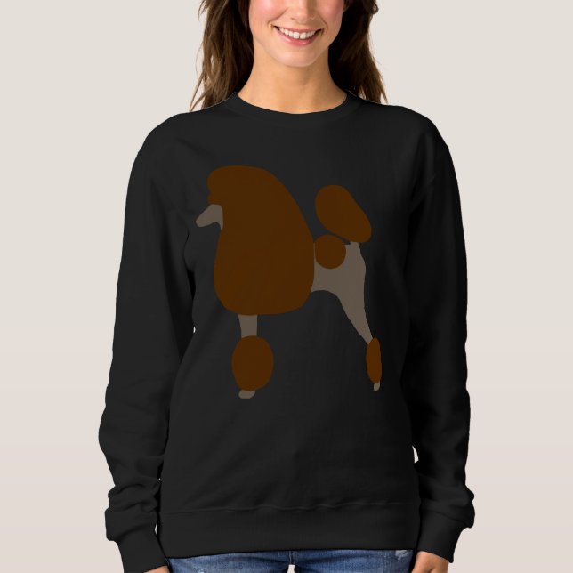 Camiseta Castanho-Poodle Padrão (Frente)