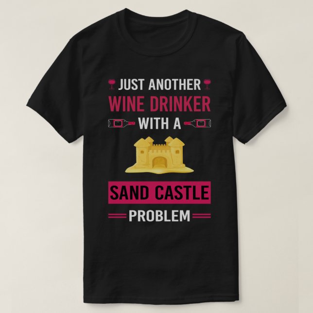 Camiseta Castelo de Areia Bebedeira de Vinho (Frente do Design)