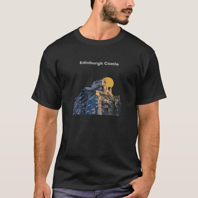 Camiseta Castelo de Edimburgo Escócia Conto de Fadas Royal  (Frente)