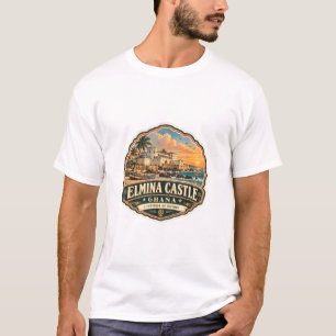 Camiseta Castelo de Elmina Parque Nacional de Gana – Vintag