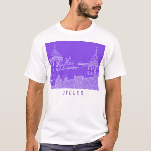 Camiseta Castelo de Exibição de Cidade da Arquitetura de
