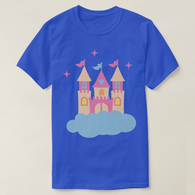 Camiseta Castelo de Fada para GirlsT-Shirt (Frente do Design)