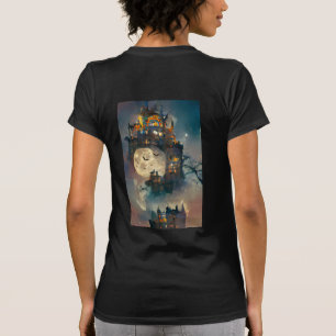 Camiseta Castelo De Halloween, Feliz Halloween, Truque Ou T