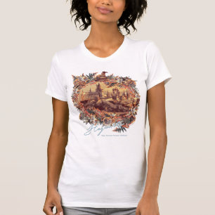 Camiseta CASTELO DE HOGWARTS™ Gráfico Floral