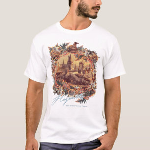 Camiseta CASTELO DE HOGWARTS™ Gráfico Floral