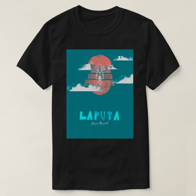 Camiseta Castelo de Laputa no Céu (Frente do Design)