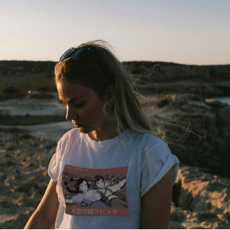 Camiseta Castelo De Quadrinhos Anime Manga No Céu