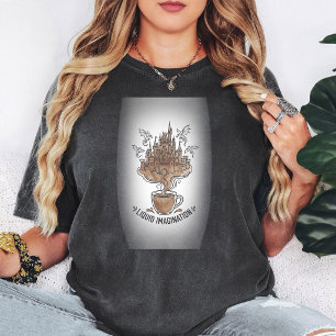 Camiseta Castelo do Dragão Café Arte Imaginação Líquida