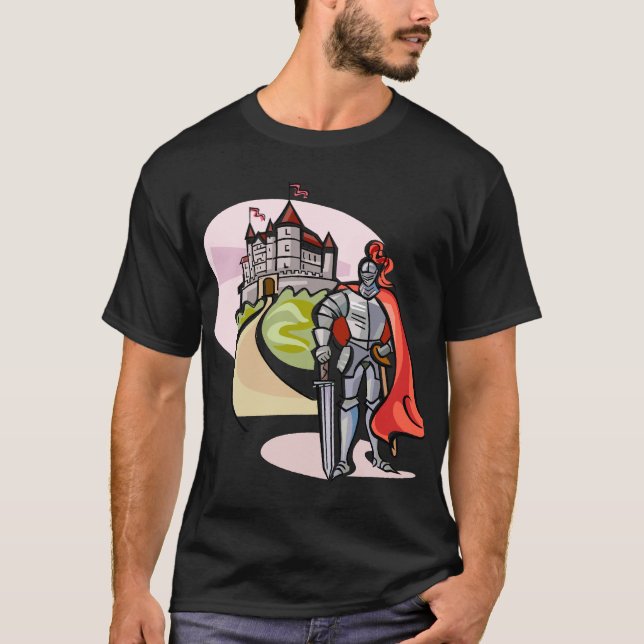 Camiseta Castelo e cavaleiro (Frente)