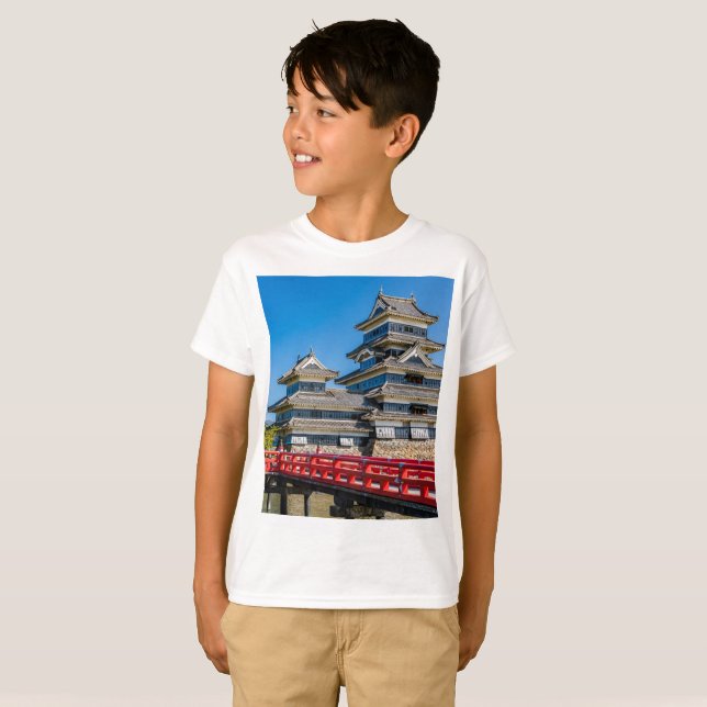 Camiseta Castelo Matsumoto e ponte (Frente Completa)