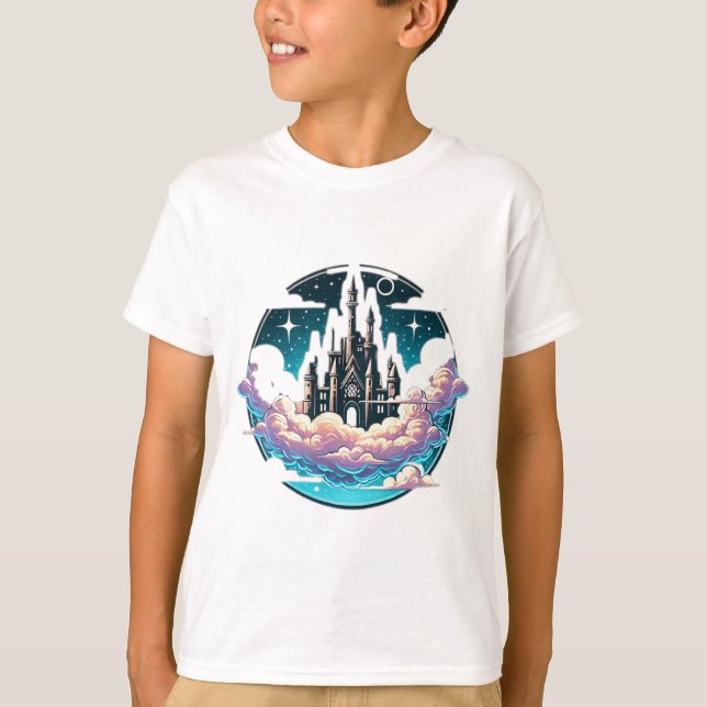 Camiseta Castelo nas Nuvens" (Frente)