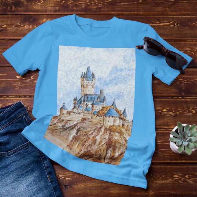 Camiseta Castelo no rio Reno (Criador carregado)
