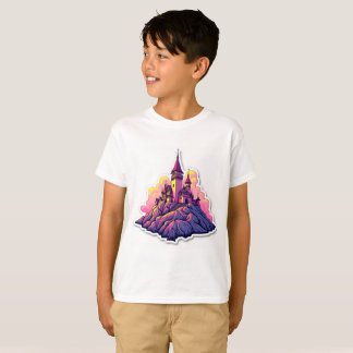 Camiseta Castelo no topo da montanha