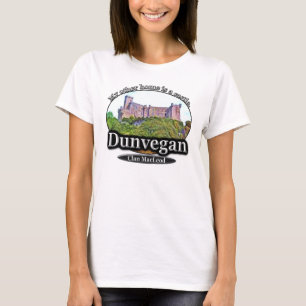 Camiseta Castelo Scotland de MacLeod Dunvegan do clã