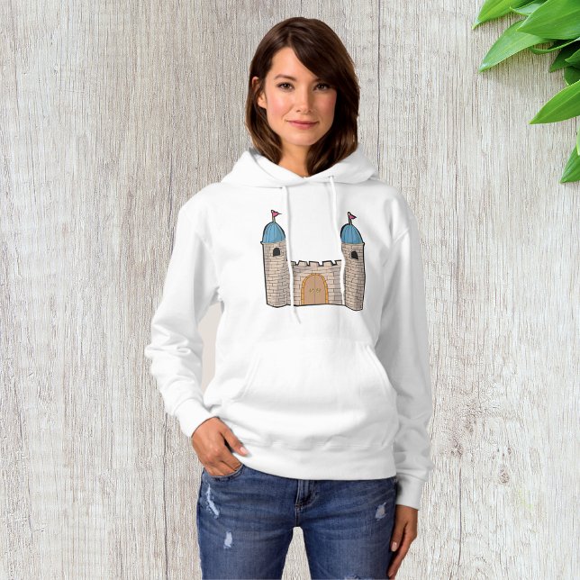 Camiseta Castle Womens Hoodie (Criador carregado)