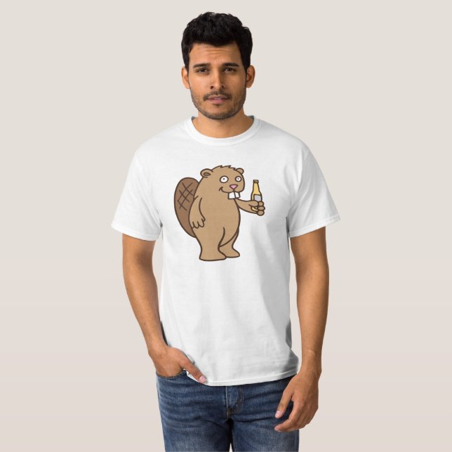 Camiseta Castor das bebidas (Frente Completa)
