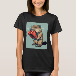 Camiseta Castor de Boxe Ousado Para um Estilo Difícil e Esp