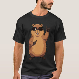 Camiseta Castor Divertido Personagem de Desenho Animado