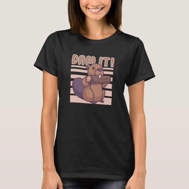 Camiseta castor do castor do castor do castor (Frente)