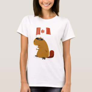 Camiseta Castor do dia de Canadá