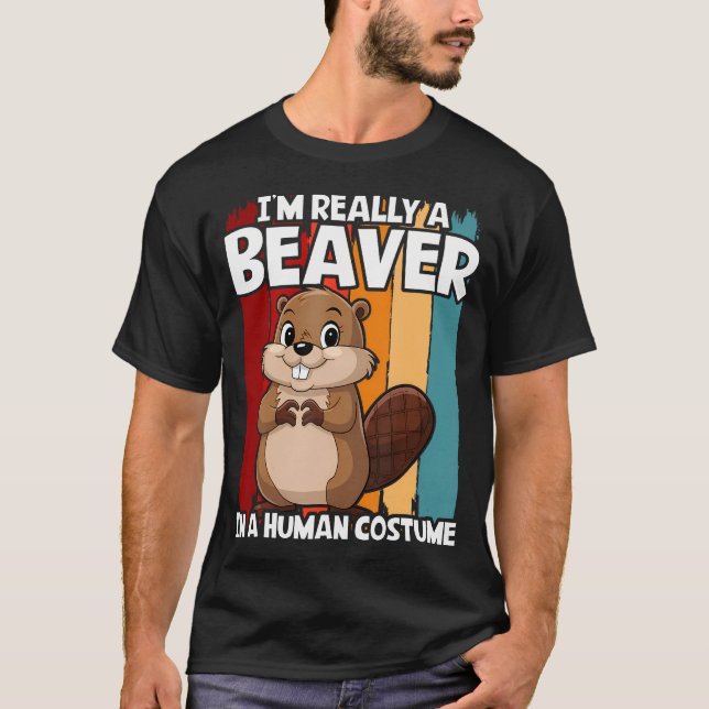 Camiseta Castor EU Sou Realmente Uma Garota Castor (Frente)