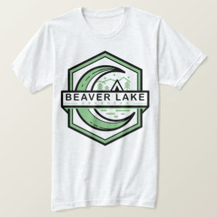 Camiseta castor lago arkKansas lua shine hexa