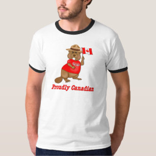 Camiseta Castor orgulhosa canadense