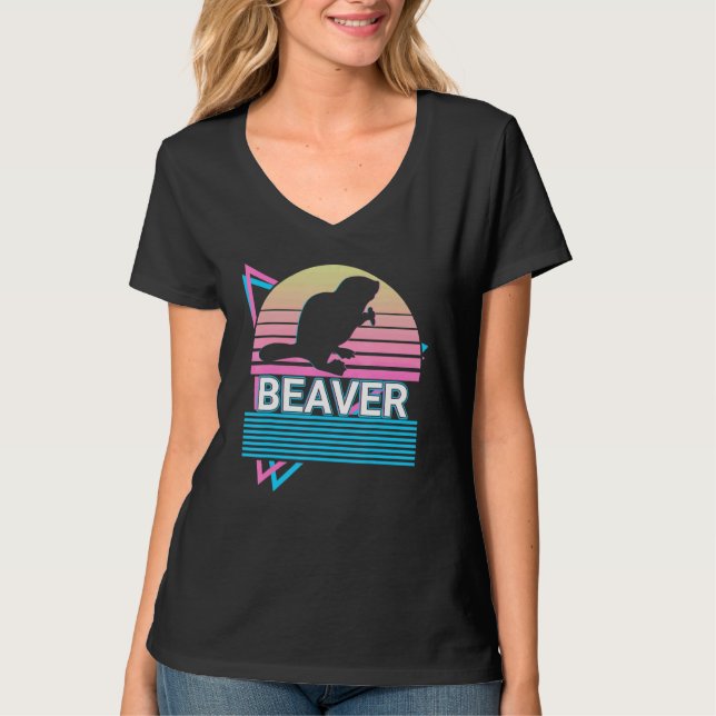 Camiseta Castor Retro (Frente)