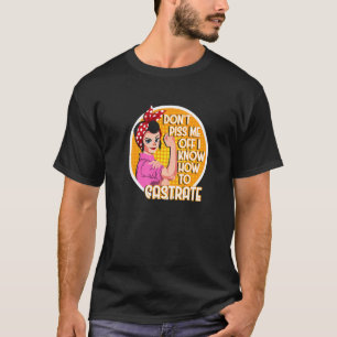 Camiseta Castrar Menina Feminista Feminismo Técnico Veterin